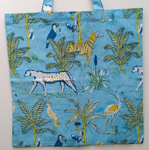 XL block and screen printed tote bags, large capacity from Shakti.ism