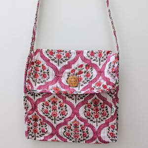 Quilted Block-Printed Cotton Crossbody Bag – Fair Trade Handmade Eco-Friendly Satchel from Shakti.ism
