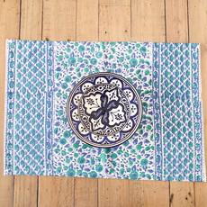 Block-printed organic cotton placemats (set of 2) via Shakti.ism