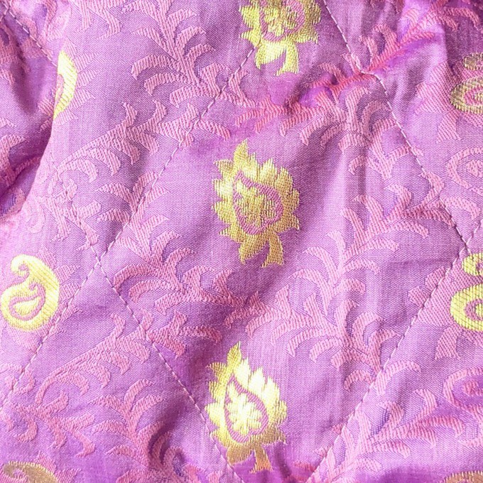 Large colourful upcycled sari box pouches from Shakti.ism