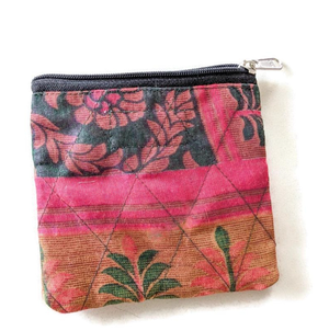 Handmade sari coin pouches from Shakti.ism