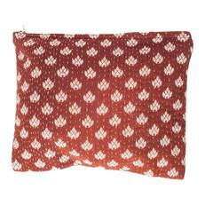 Upcycled sari clutch with kantha stitch via Shakti.ism