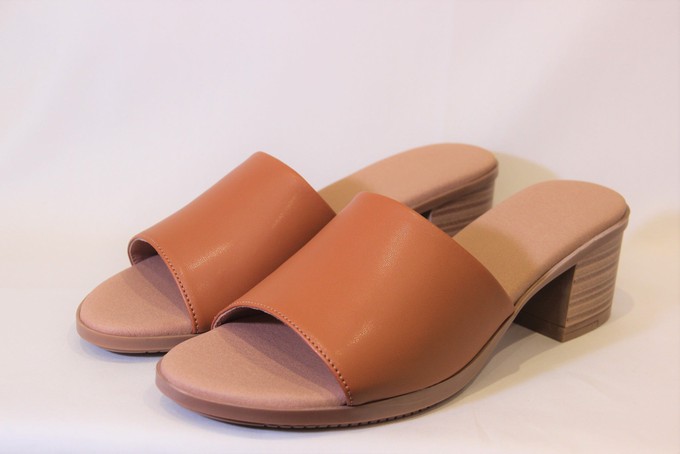 Jane Cognac Mules from Sharon Woods