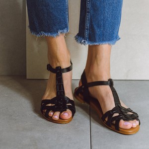 Loa Black Sandals from Sharon Woods