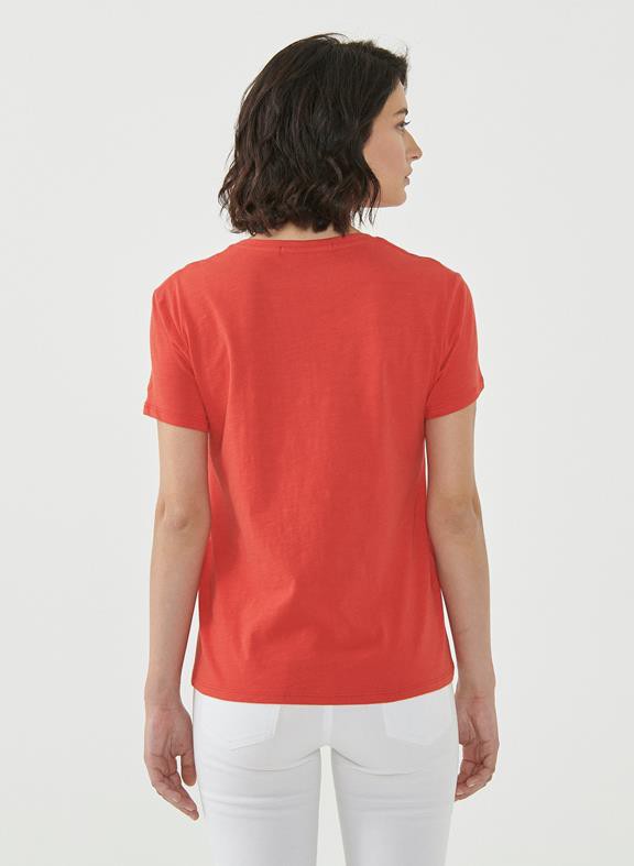 T-Shirt Organic Cotton Print Red from Shop Like You Give a Damn