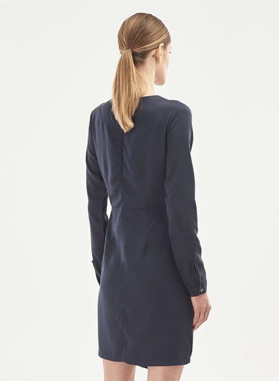 Tencel Wrap Dress Navy from Shop Like You Give a Damn