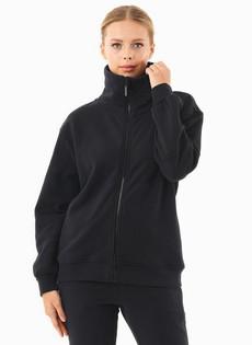 Soft-Touch Sweat Jacket Black via Shop Like You Give a Damn