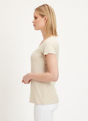 Basic T-Shirt Beige from Shop Like You Give a Damn