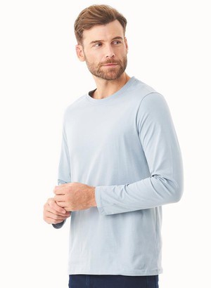 Long Sleeve Shirt Dusty Blue from Shop Like You Give a Damn