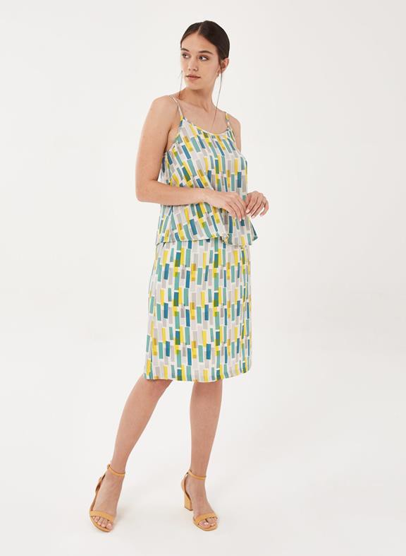 Spaghetti Straps Top Yellow Blue from Shop Like You Give a Damn
