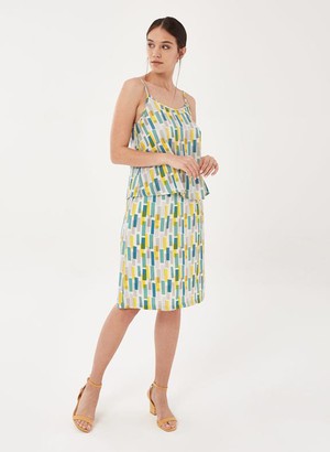 Spaghetti Straps Top Yellow Blue from Shop Like You Give a Damn
