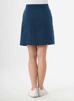 Mini Skirt Buttons Navy from Shop Like You Give a Damn