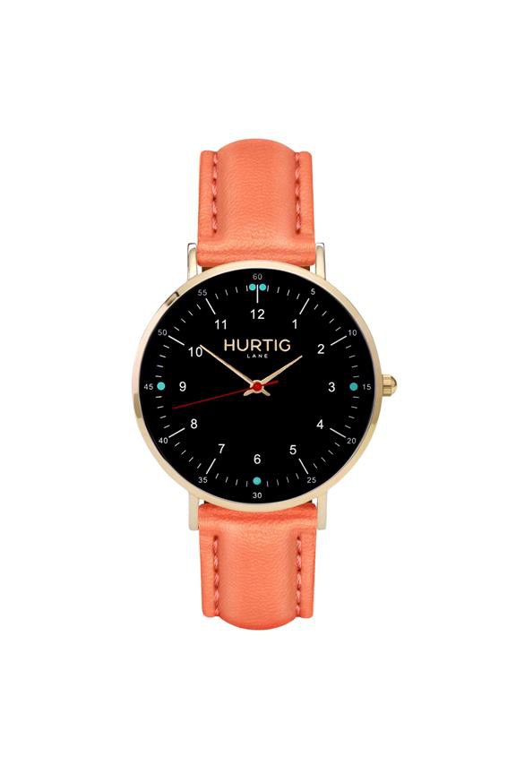 Moderno Watch Gold, Black & Coral from Shop Like You Give a Damn