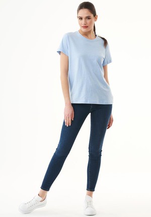 T-Shirt Basic Powder Blue from Shop Like You Give a Damn