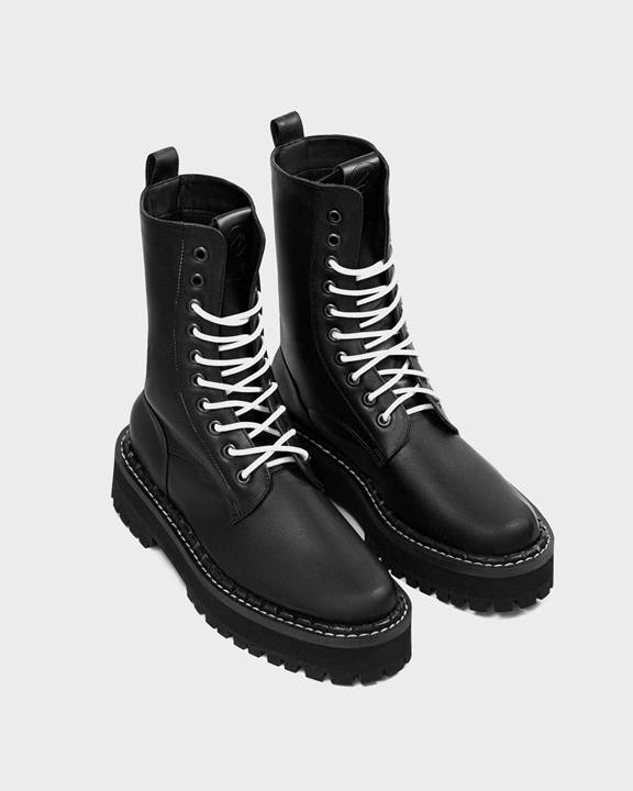 Lace-Up Boots Combat Workers Black from Shop Like You Give a Damn