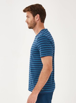 Striped T-Shirt Dark Blue from Shop Like You Give a Damn