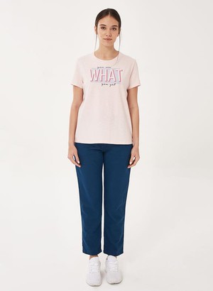 T-Shirt Print Light Pink from Shop Like You Give a Damn