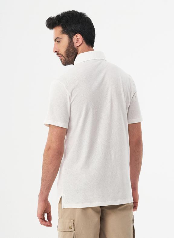 Polo Shirt With Chest Pocket White from Shop Like You Give a Damn