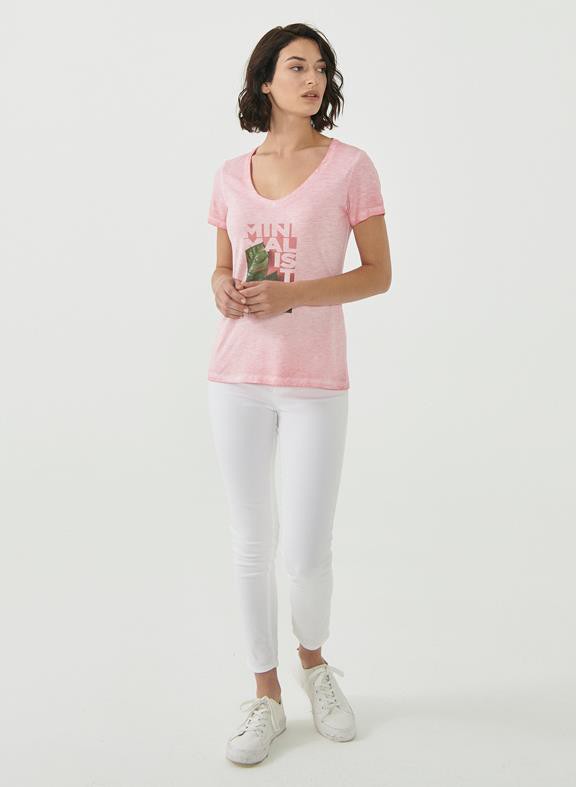 T-Shirt Organic Cotton Print Pink from Shop Like You Give a Damn