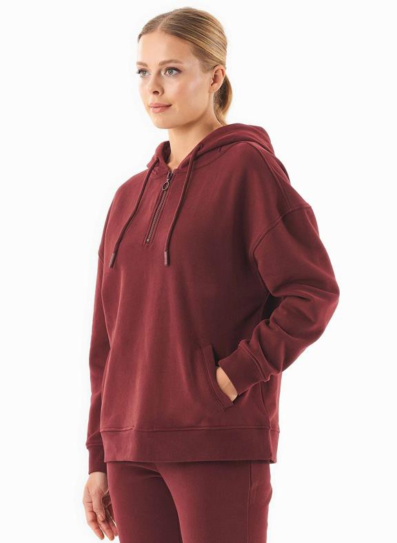 Sweat Hoodie Organic Cotton Bordeaux from Shop Like You Give a Damn