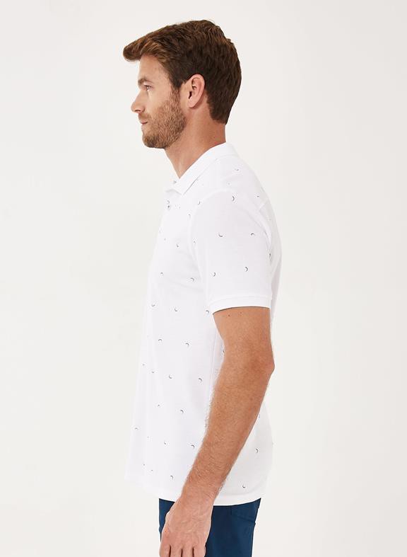 Polo Shirt Print White from Shop Like You Give a Damn