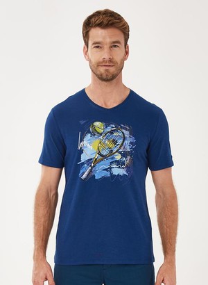 T-Shirt Tennis Navy from Shop Like You Give a Damn