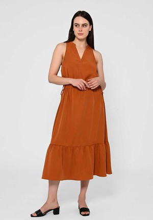 Maxi Dress Ramaria Dark Amber from Shop Like You Give a Damn