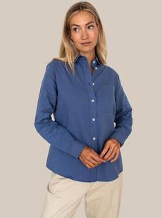 Willow Blouse Linen Blue via Shop Like You Give a Damn