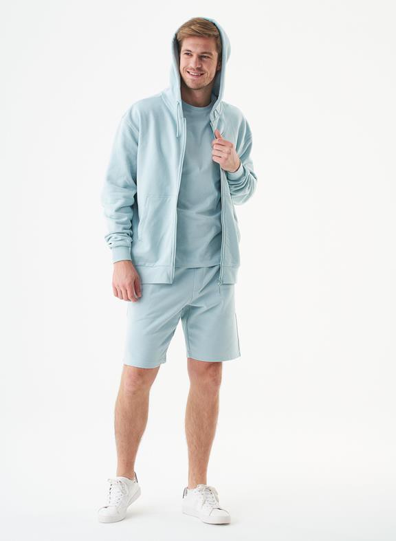 Unisex Zip Up Hoodie Junda Mint Blue from Shop Like You Give a Damn
