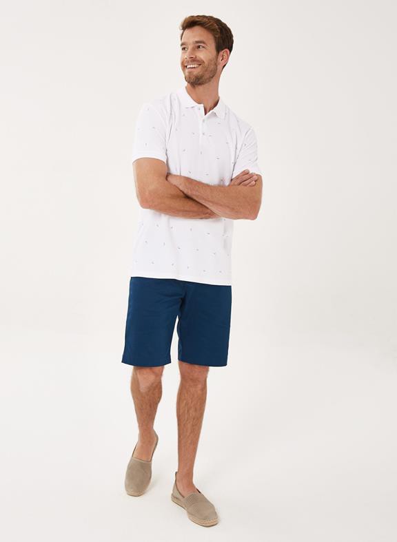 Polo Shirt Print White from Shop Like You Give a Damn