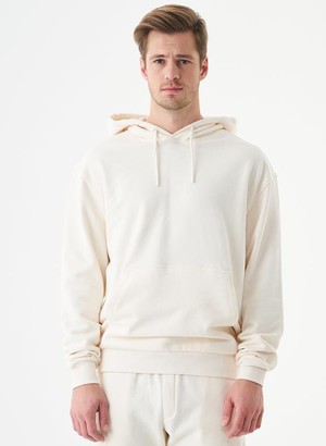 Unisex Hoodie Organic Cotton Halki White from Shop Like You Give a Damn