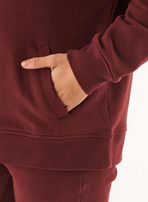 Sweat Hoodie Organic Cotton Bordeaux from Shop Like You Give a Damn