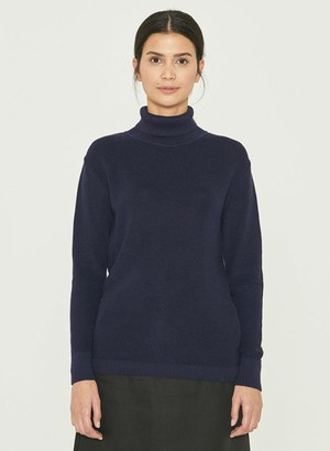 Turtleneck Sweater Dark Blue from Shop Like You Give a Damn