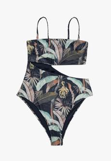 Swimsuit Hibisco Botanical Garden Dark via Shop Like You Give a Damn