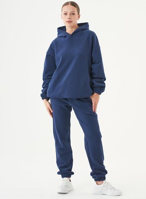 Oversized Hoodie Hande Dark Blue from Shop Like You Give a Damn