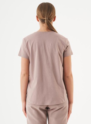 T-Shirt V-Neck Tuba Mocha from Shop Like You Give a Damn
