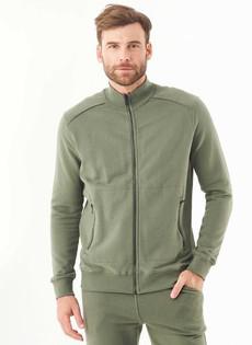 Soft Touch Sweat Jacket Mid Olive via Shop Like You Give a Damn