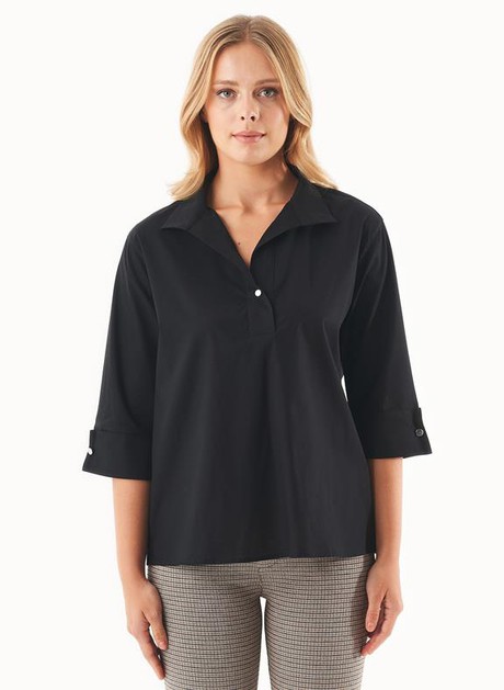Blouse Organic Cotton Black from Shop Like You Give a Damn