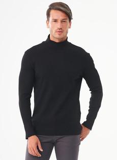 Ribbed Long Sleeve Turtleneck Shirt Black via Shop Like You Give a Damn