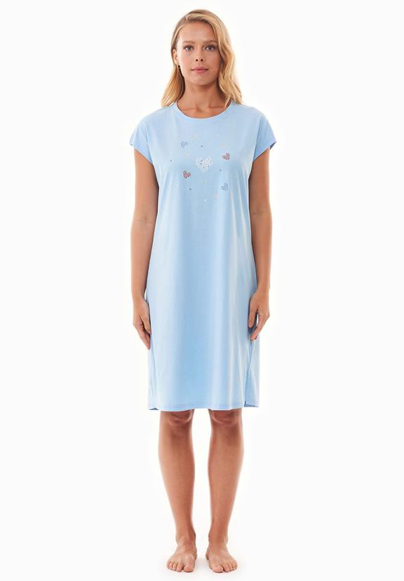 Night Gown With Print Danveer Light Blue from Shop Like You Give a Damn
