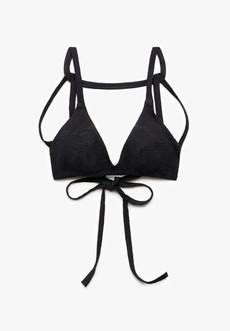 Bikini Top Kaala Lau Black Structure via Shop Like You Give a Damn