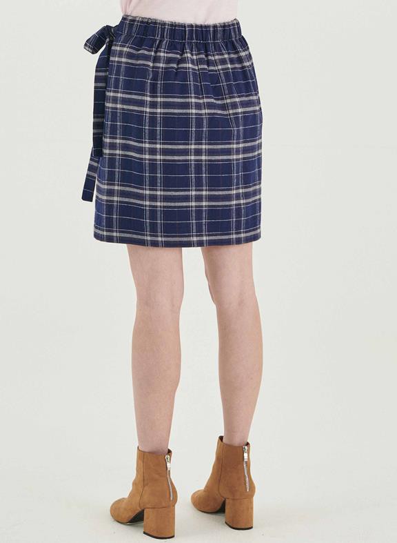 Skirt Check Pattern Blue from Shop Like You Give a Damn