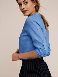 Elm Blouse Mid Blue via Shop Like You Give a Damn