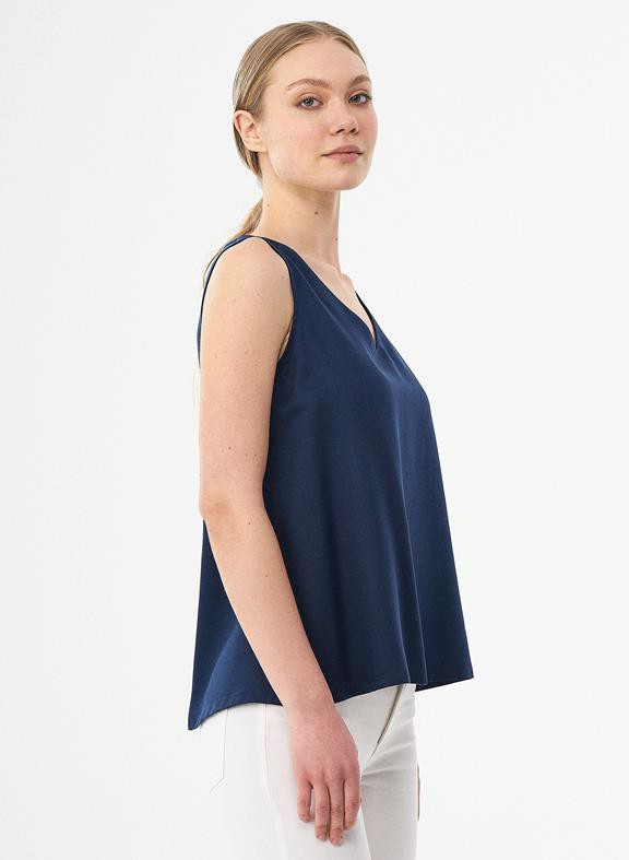 Sleeveless Top Navy from Shop Like You Give a Damn