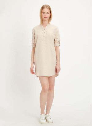 Long Sleeve Dress Beige from Shop Like You Give a Damn
