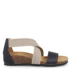 Wedge Sandals Sabrina Black Beige via Shop Like You Give a Damn