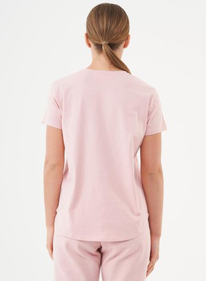 T-Shirt V-Hals Tuba Dusty Pink from Shop Like You Give a Damn