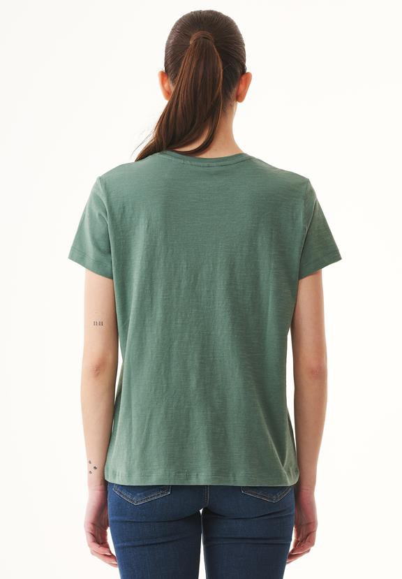 T-Shirt V-Neck Basic Green Tea from Shop Like You Give a Damn