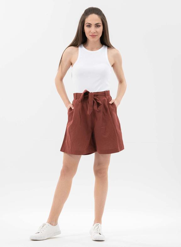 Shorts Tie Belt Brown from Shop Like You Give a Damn