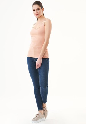 Top Basic Ribbed Light Orange from Shop Like You Give a Damn